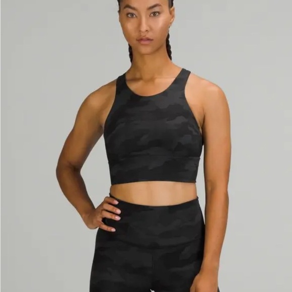 LULULEMON Wunder Train Longline Bra - Heritage 365 Camo Deep Coal Multi Size 4 - Picture 2 of 6